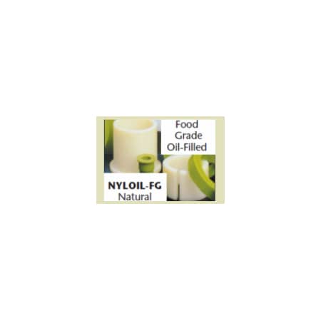 Professional Plastics Natural Nyloil FG Food Grade Sheet, 1.500 X 24.000 X 48.000 Each SNYLOILFG1.500X24.000X48.000NA